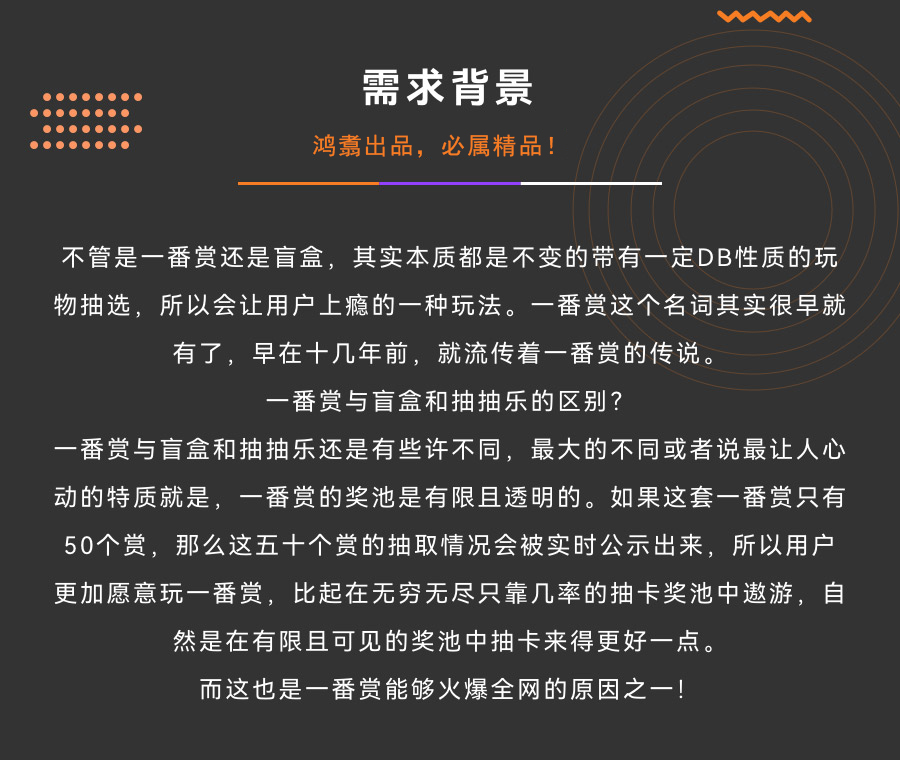 不管是一番賞還是盲盒，其實本質都是不變的帶有一定DB性質